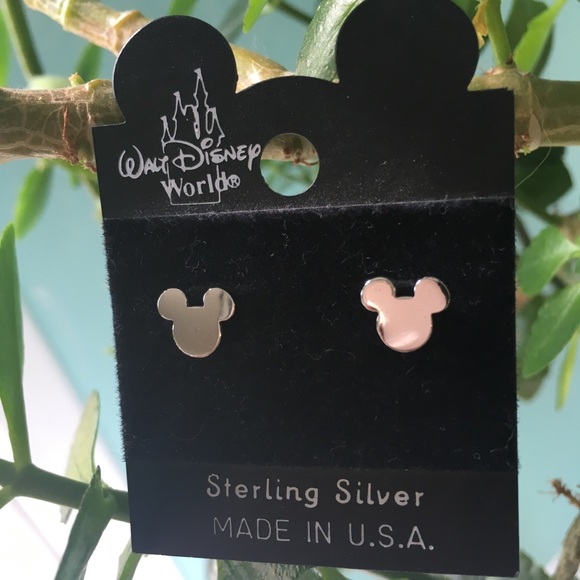 SOLD Sterling Silver Disney Mickey Mouse Earrings - Picture 2 of 7